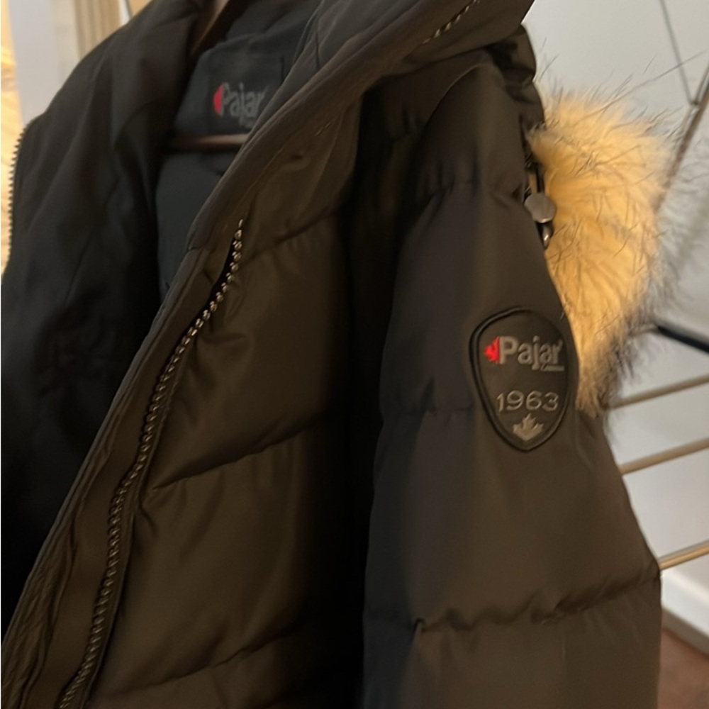 Pajar Black Jacket with Fur Hood